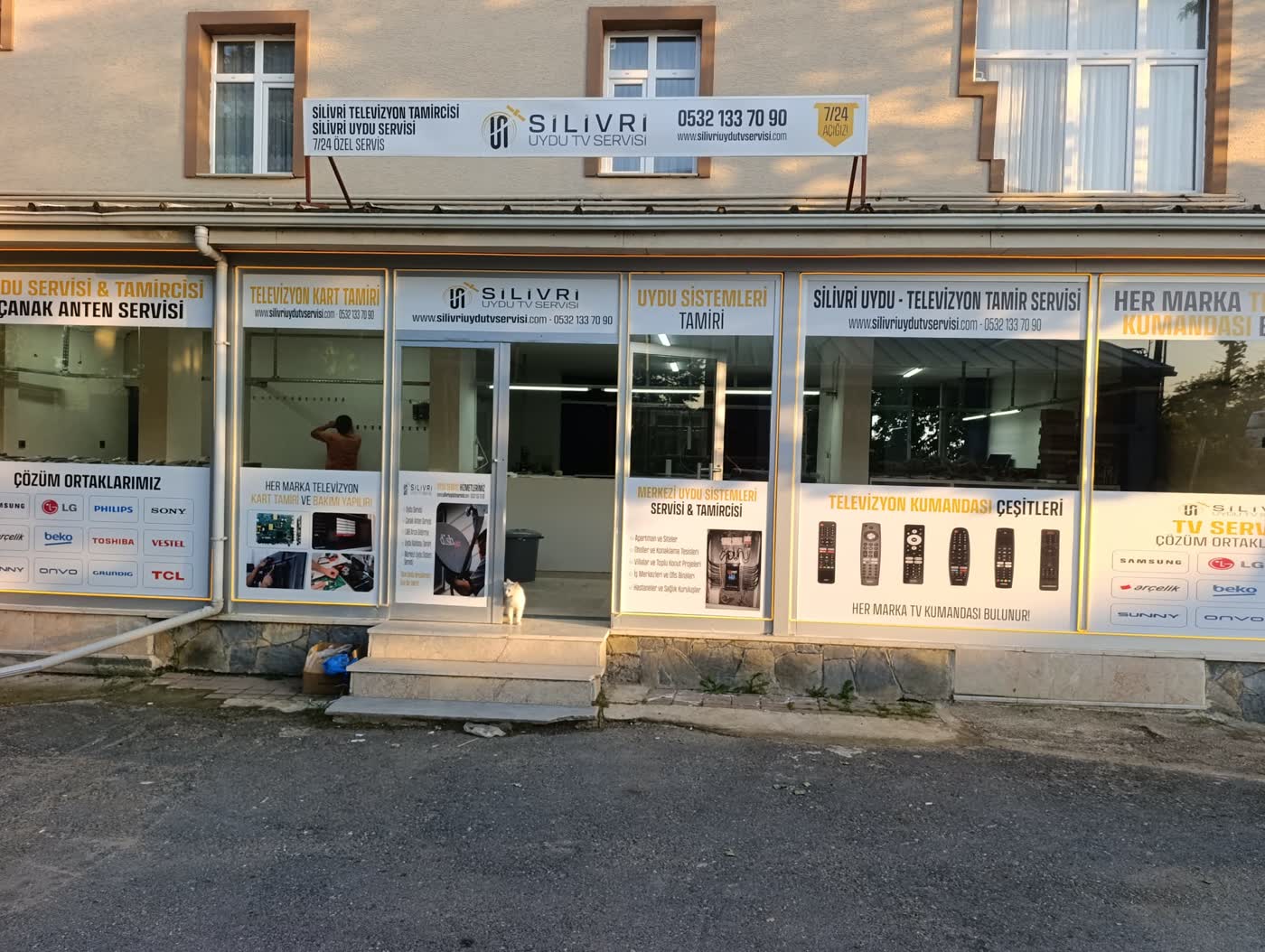 Silivri TV tamir servisi dükkan girişi